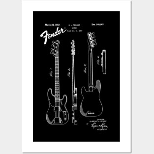 US Patent - Fender Bass Guitar Posters and Art